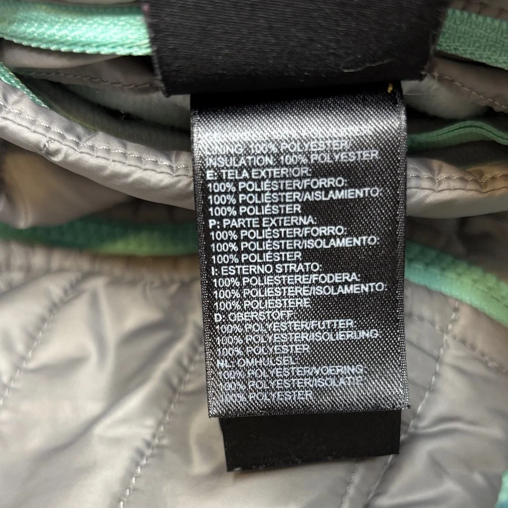 The North Face Kids reversible Fleece Puffer Jacket size 7/8 - Picture 9 of 9